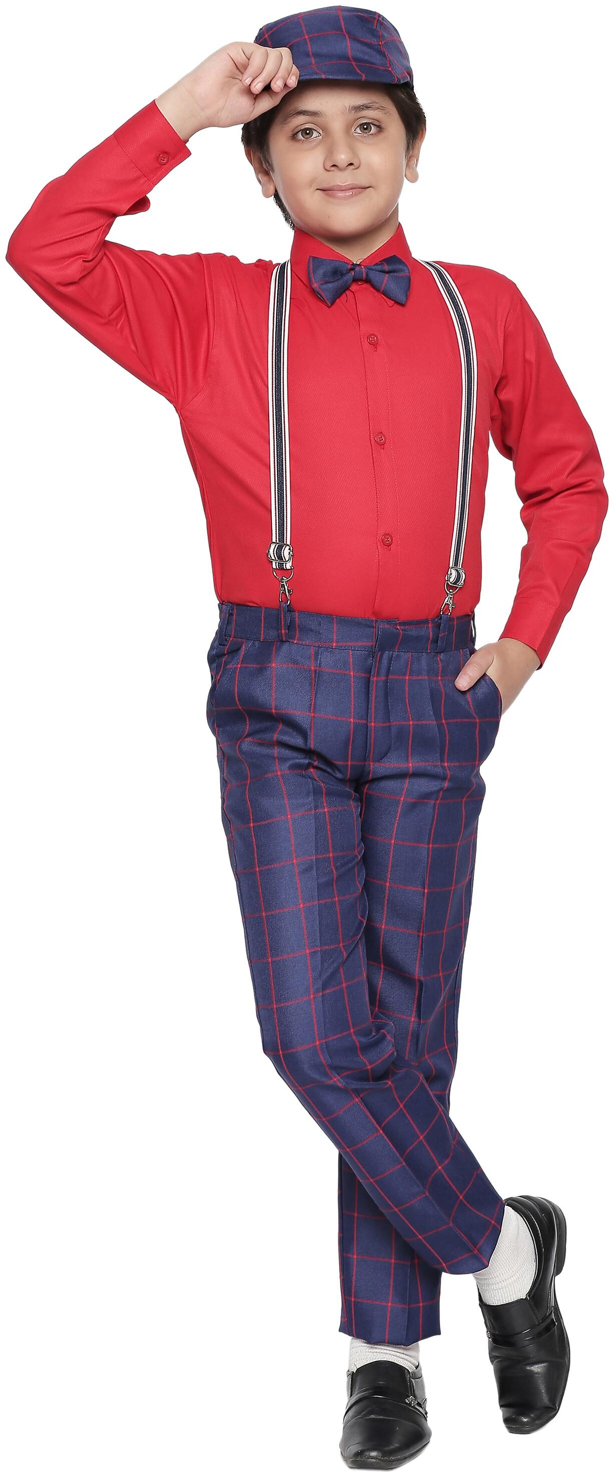 

Jeetethnics Blended Checked Top Bottom Set - Purple Maroon