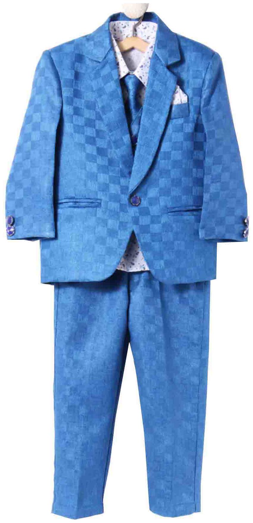

Jeetethnics Boy Silk blend Solid Ethnic jacket - Blue