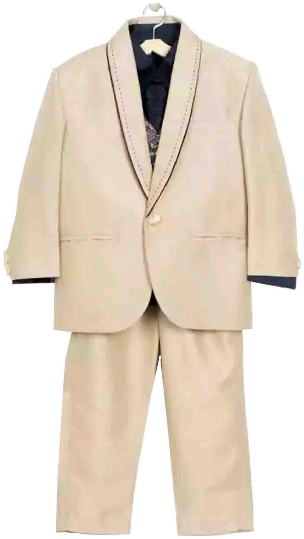 

Jeetethnics Boy Silk blend Solid Ethnic jacket - Beige