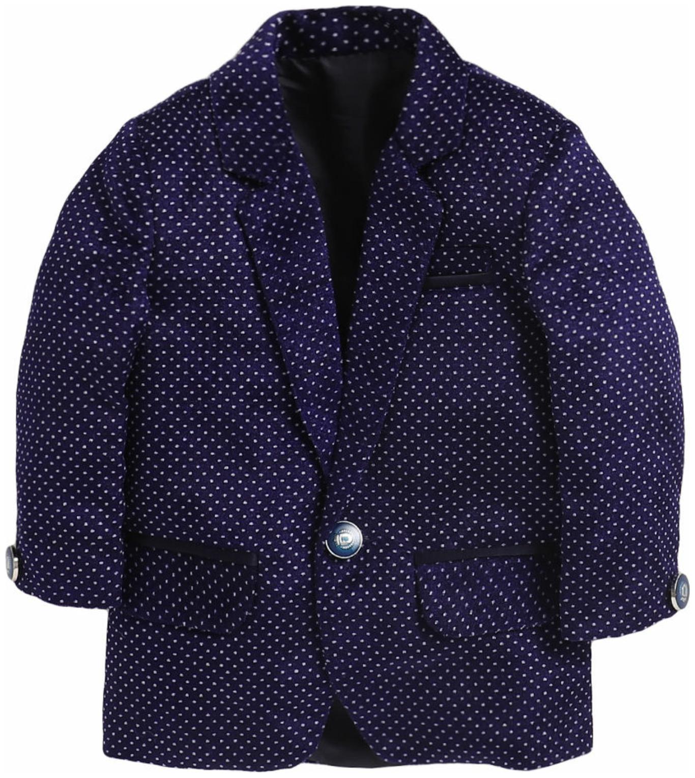 

Jeetethnics Boy Silk blend Self design Ethnic jacket - Blue