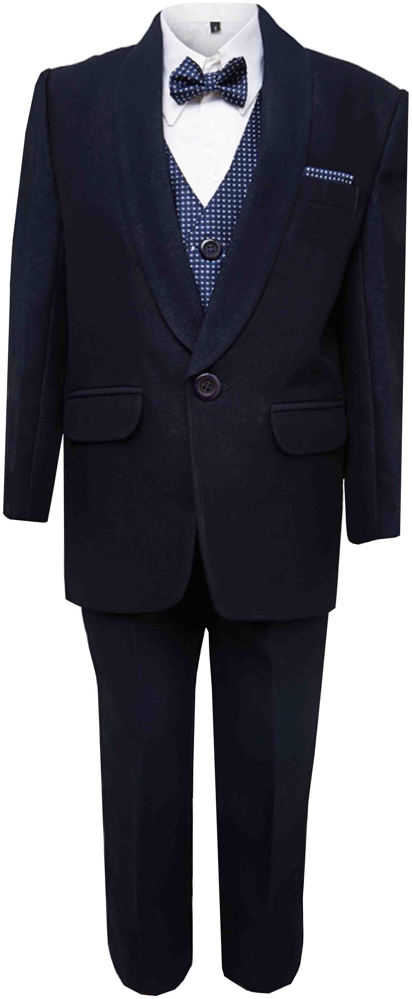 

Jeetethnics Boy Silk blend Solid Kurta pyjama set - Blue