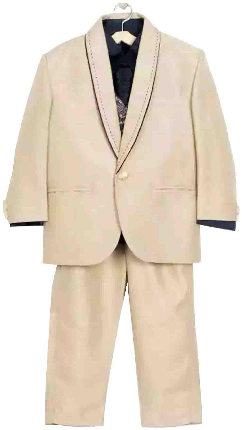 

Jeetethnics Boy Silk blend Solid Ethnic jacket - Beige