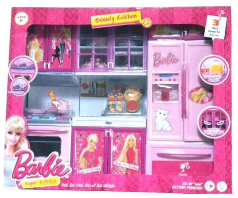 

jk int Barbie Dream House Kitchen Set Light Sound