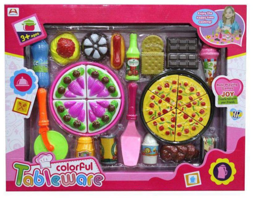 

jk int Colorful Tableware Cooking Set Toy For Girls NO-7638-3