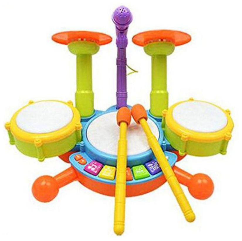 

jk int Dynamic Fun Beats Jazz Musical Drum Set With MIC