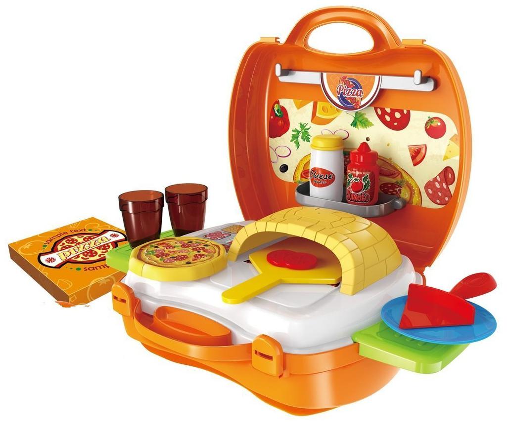 

jk int Kids 22-Piece Plastic Bring Along Pizza Oven Suitcase Set (Multicolour)