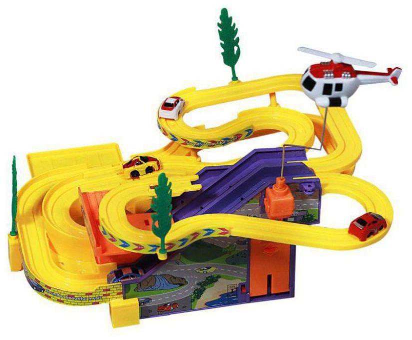 

jk int Track Racer Toy Game Car Racing Ramp Set Battery Operated Musical Kids Games