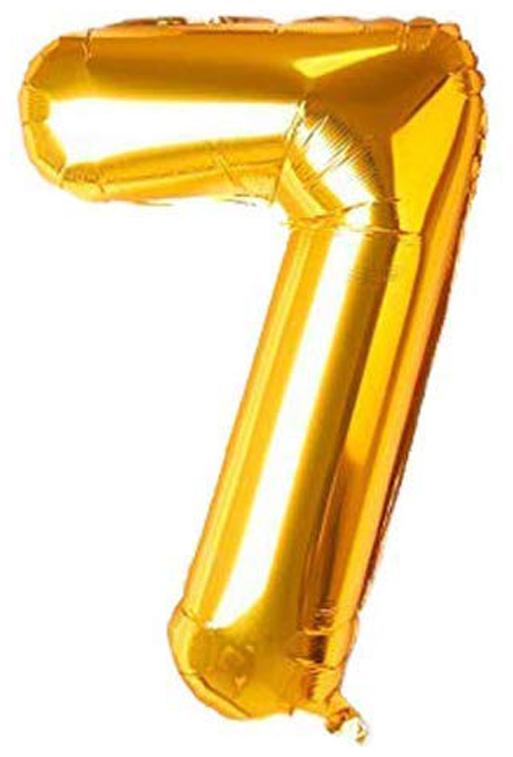 

JMO27Deals 7 Numbers Golden Foil Birthday-Anniversary Party Decorations Balloon (Golden Pack of 1)
