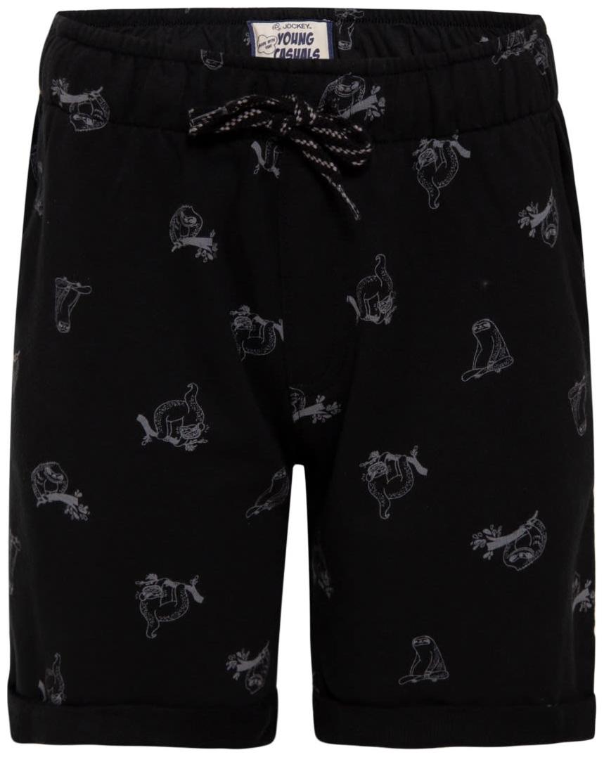 

Jockey Black Printed Shorts Black