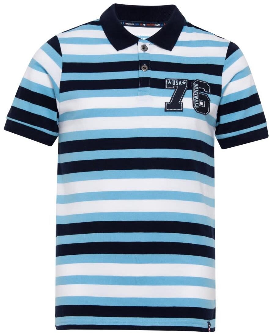 

Jockey Boy Blended Striped T-shirt - Blue