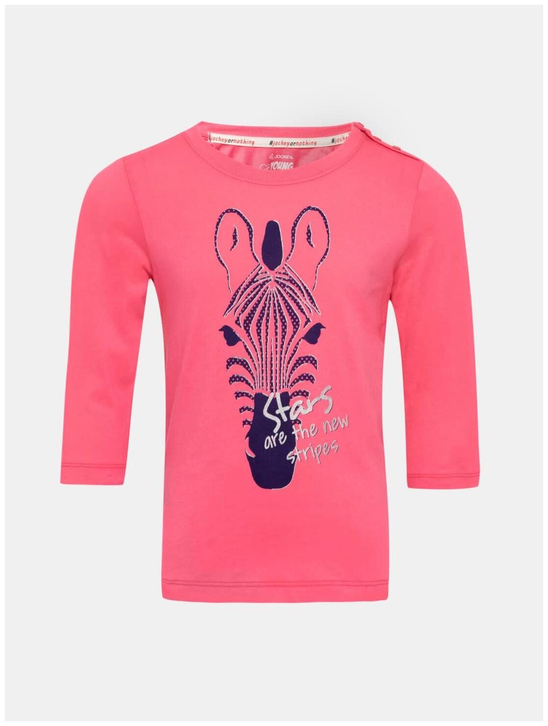 

Jockey Girl Cotton Printed T shirt - Pink