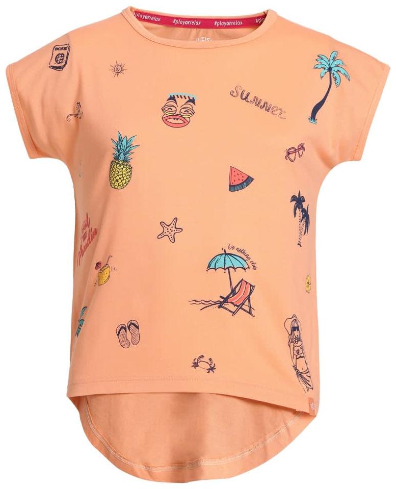 

Jockey Girl Blended Printed T shirt - Orange