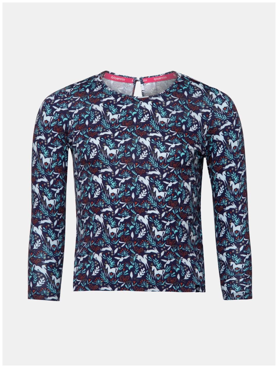 

Jockey Girl Cotton Printed T shirt - Blue