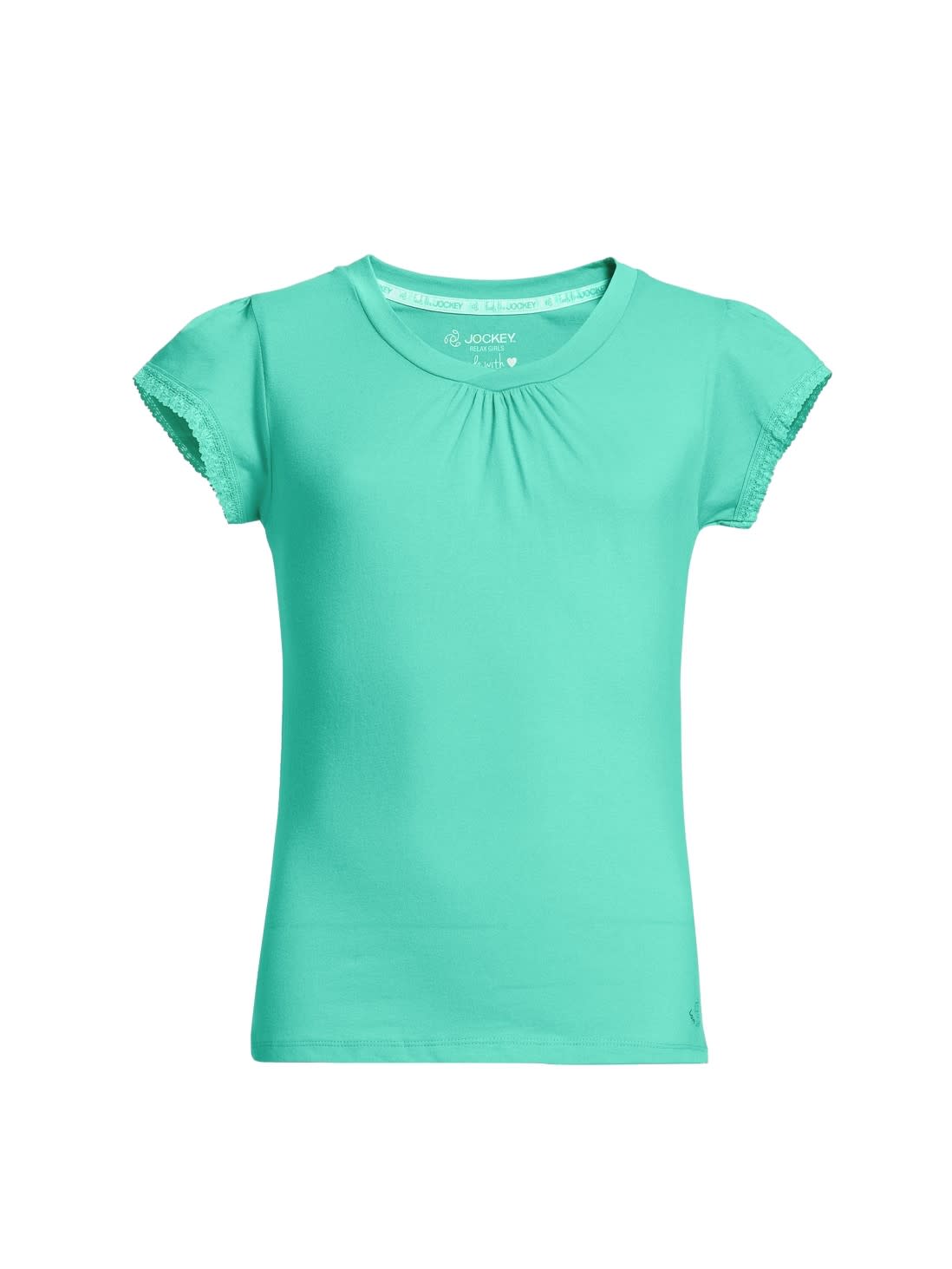 

Jockey Girl Cotton Solid T shirt - Green