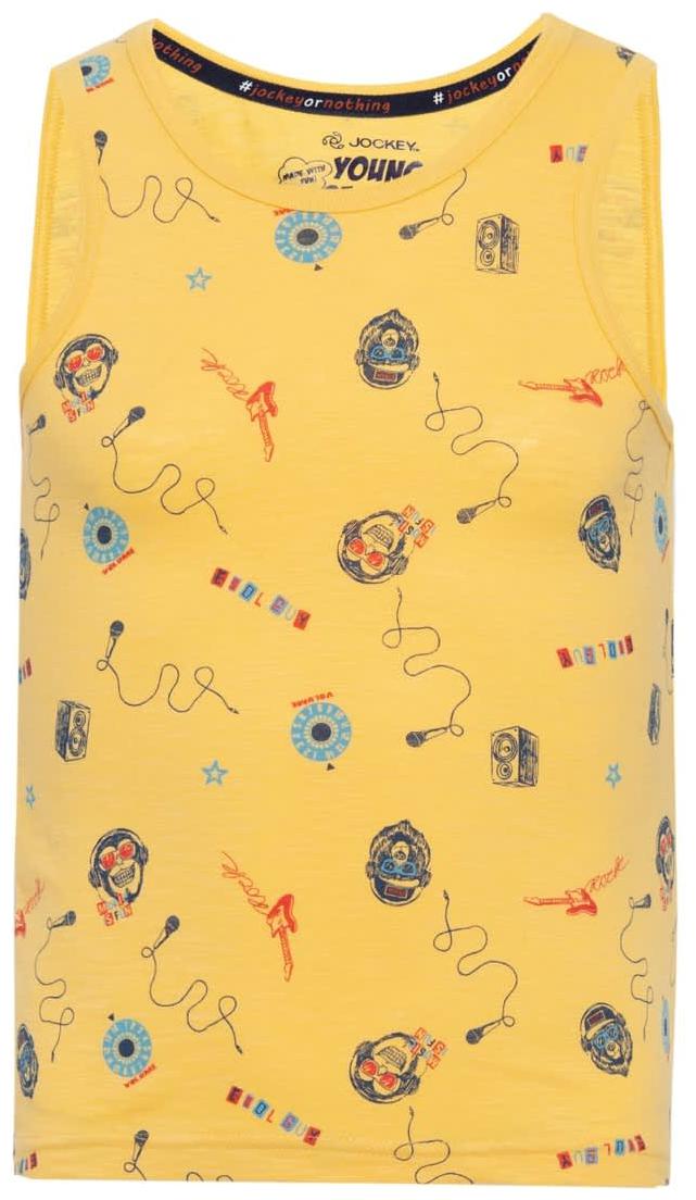 

Jockey Boy Cotton Printed T-shirt - Yellow
