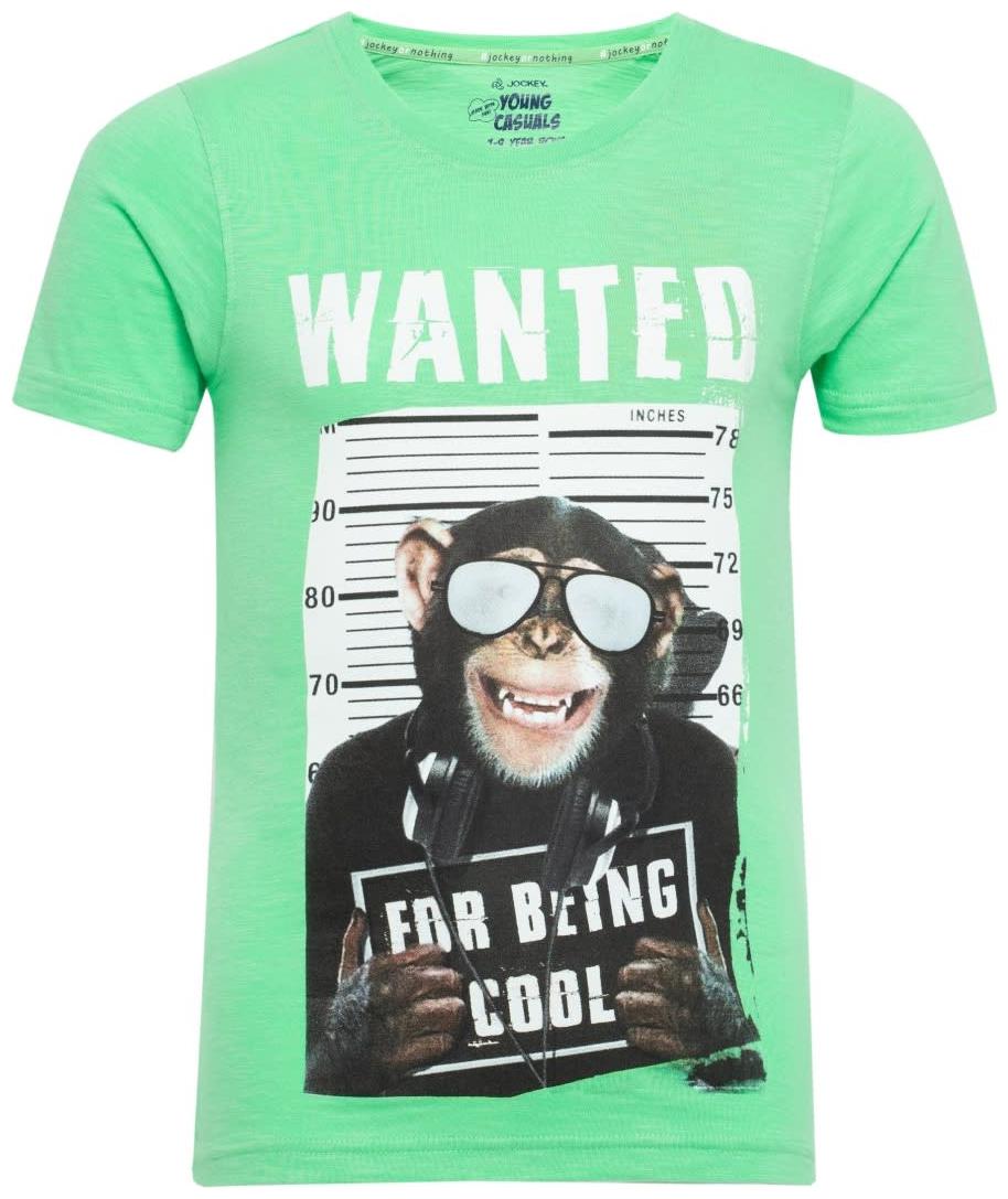

Jockey Boy Cotton Printed T-shirt - Green
