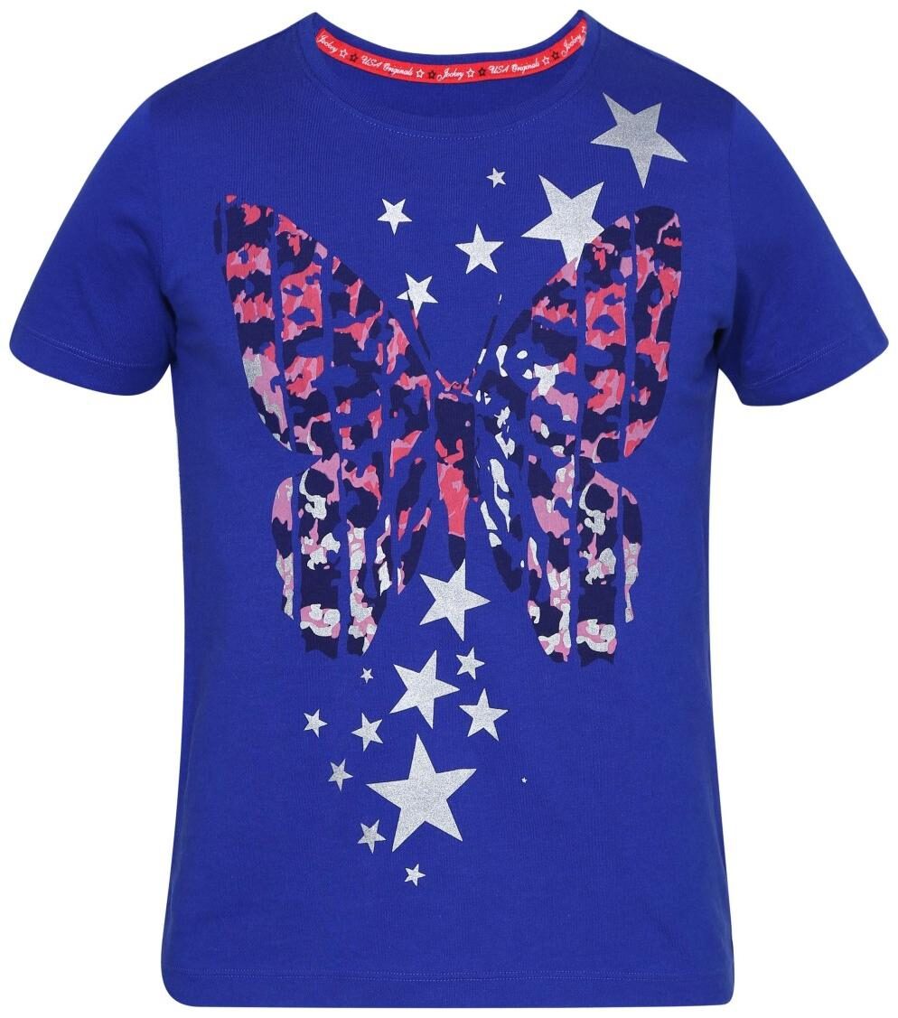 

Jockey Girl Cotton Solid Top T shirt - Blue