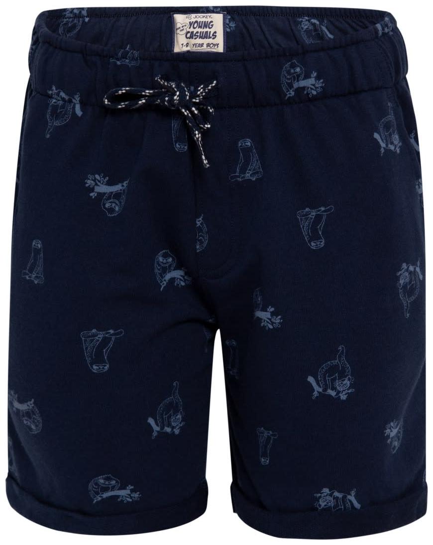 

Jockey Navy Printed Shorts Blue