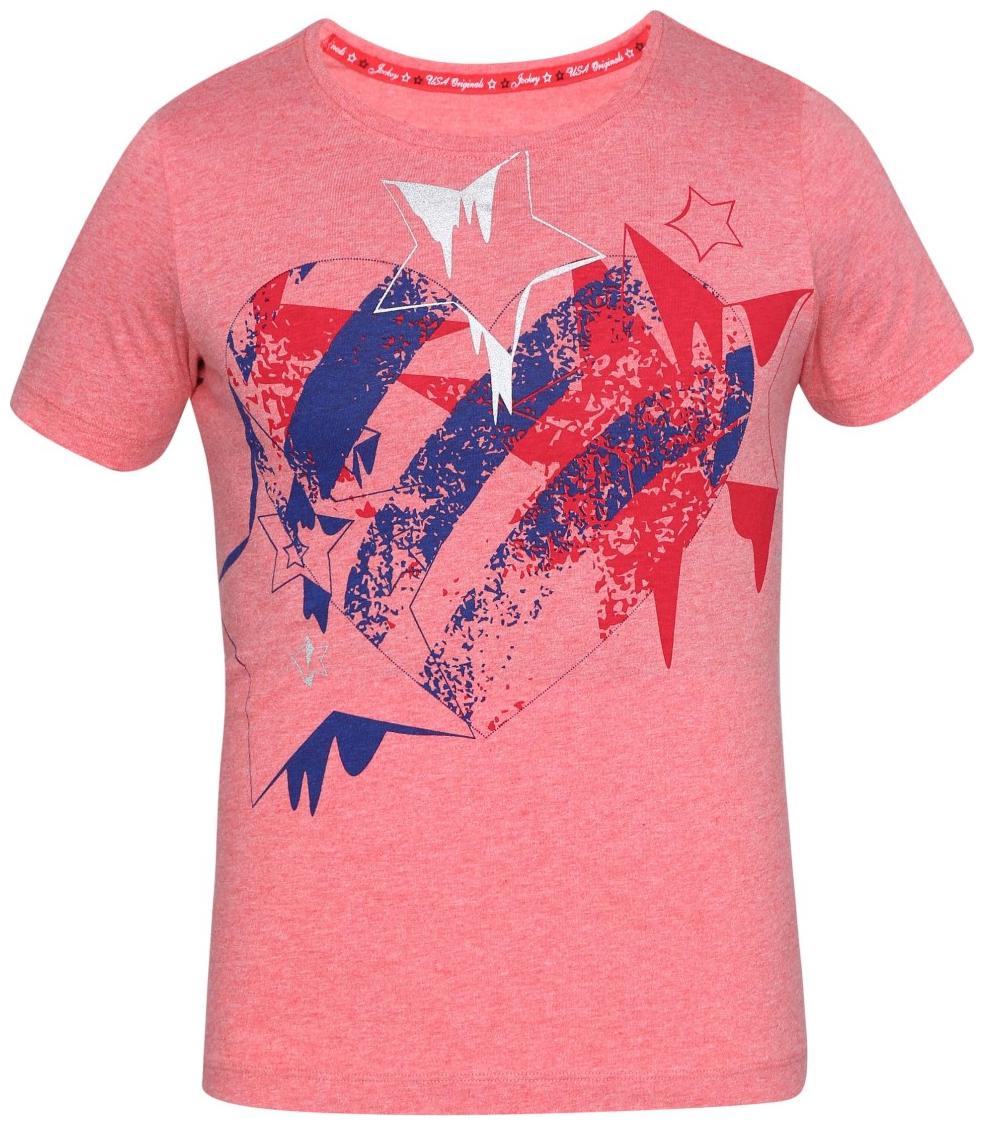

Jockey Girl Cotton Solid Top T shirt - Pink