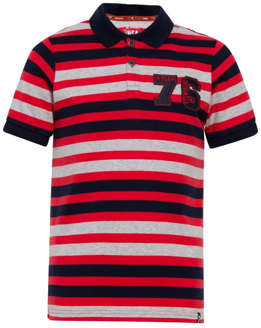 

Jockey Boy Blended Striped T-shirt - Red