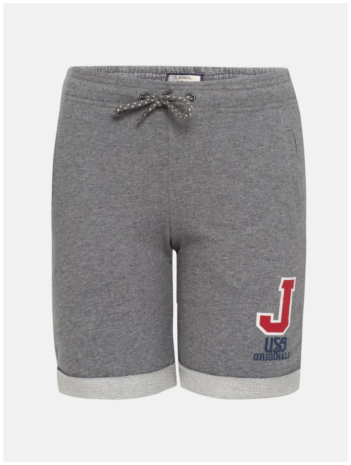 

Jockey Steel Grey Melange Boys Shorts Grey