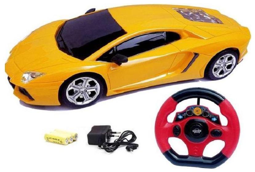 

Johnnie Boy Remote Control Jackman lambhorghini Full Function 1 18 Racing Rechargeable Toy Car With Steering Remote Rechargeable battery Charger (yellow)