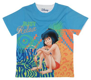

Jungle Book Boy Polyester Solid T-shirt - Blue