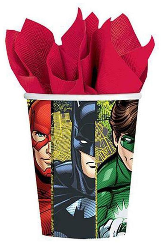

Justice Rescue League 9 oz Paper Cups By Amscan Birthday Party Supplies New