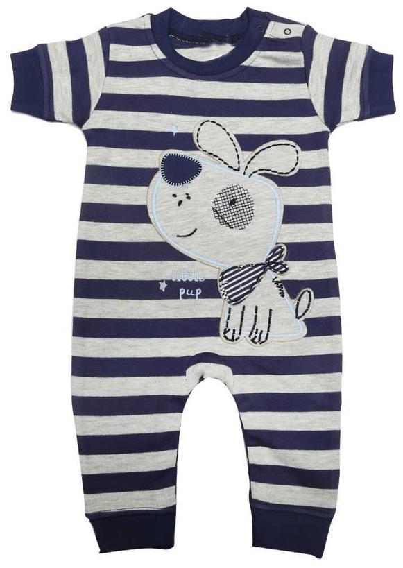 

KABOOS Baby boy Cotton Printed Body suit - Blue