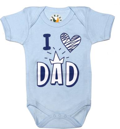 

KABOOS Baby boy Cotton Printed Body suit - Blue