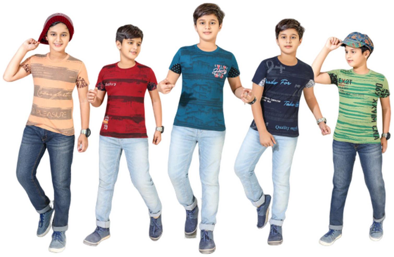 

Kavin Boy Cotton blend Printed T-shirt - Multi