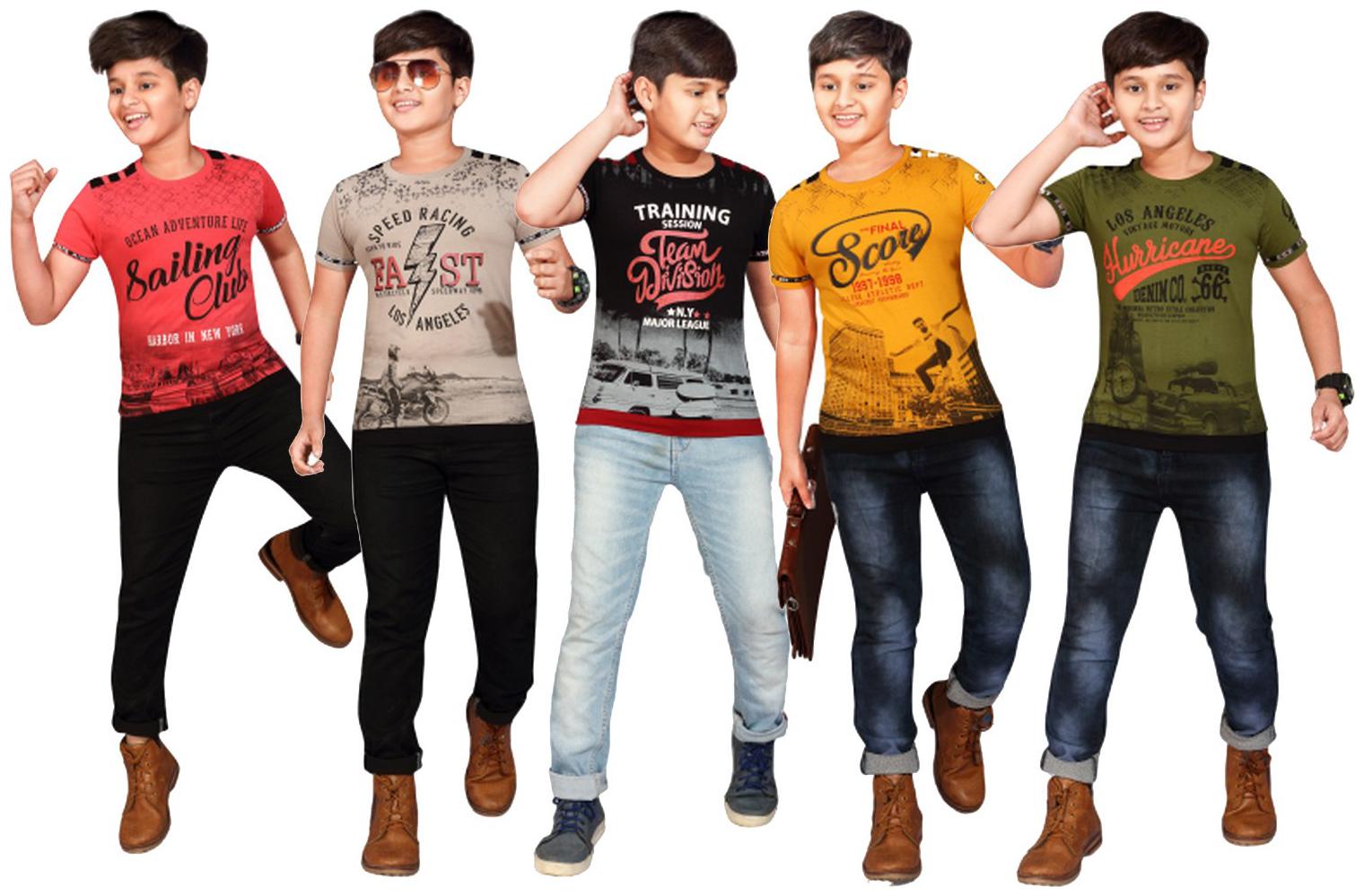 

Kavin Boy Cotton blend Printed T-shirt - Multi
