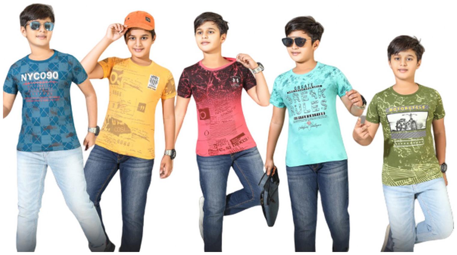 

Kavin Boy Cotton blend Printed T-shirt - Multi