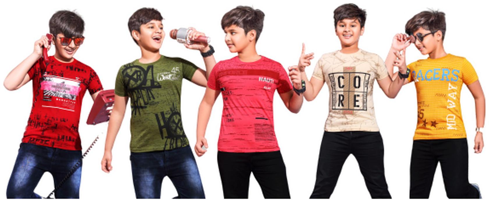 

Kavin Boy Cotton blend Printed T-shirt - Multi