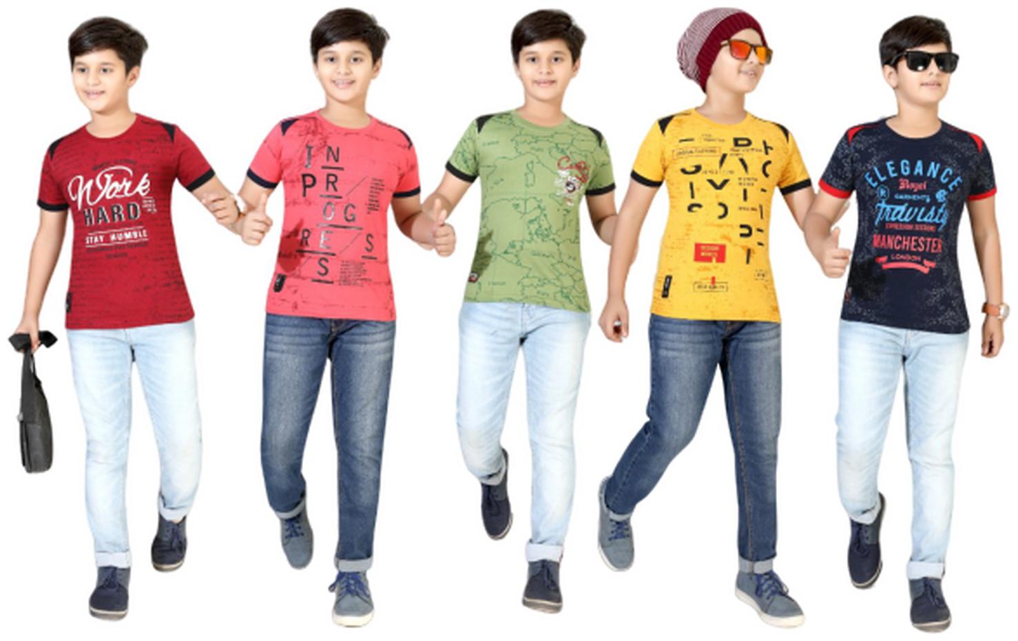 

Kavin Boy Cotton blend Printed T-shirt - Multi