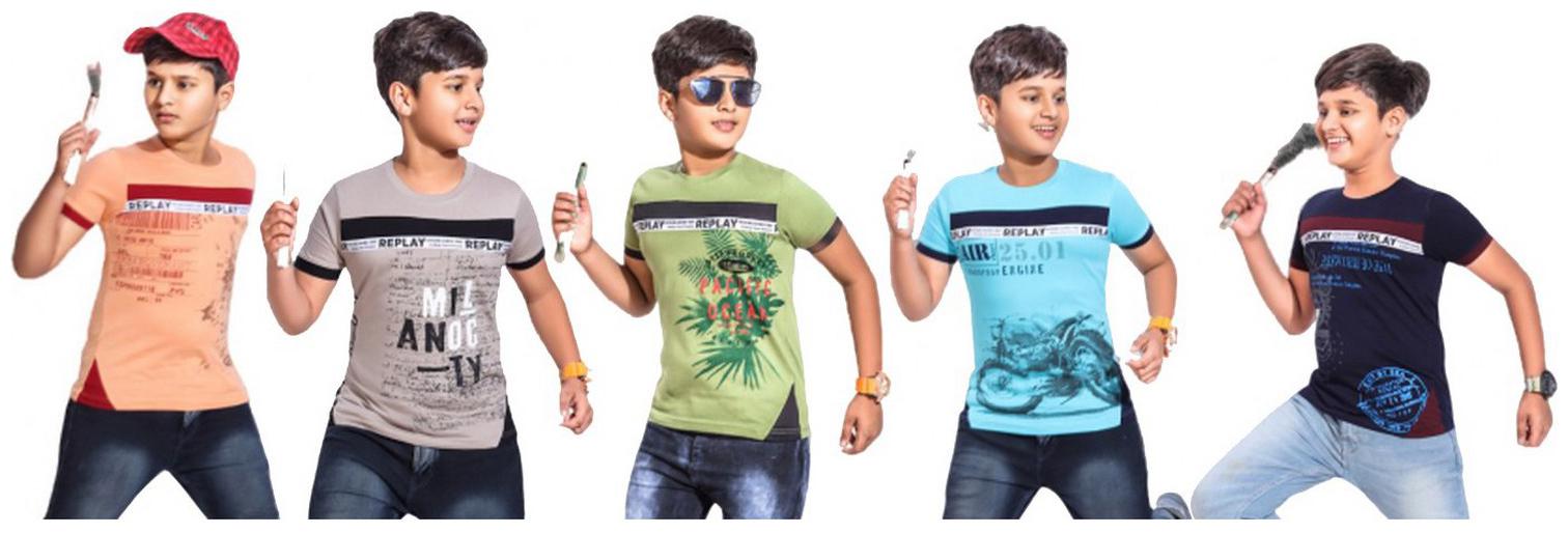 

Kavin Boy Cotton blend Printed T-shirt - Multi
