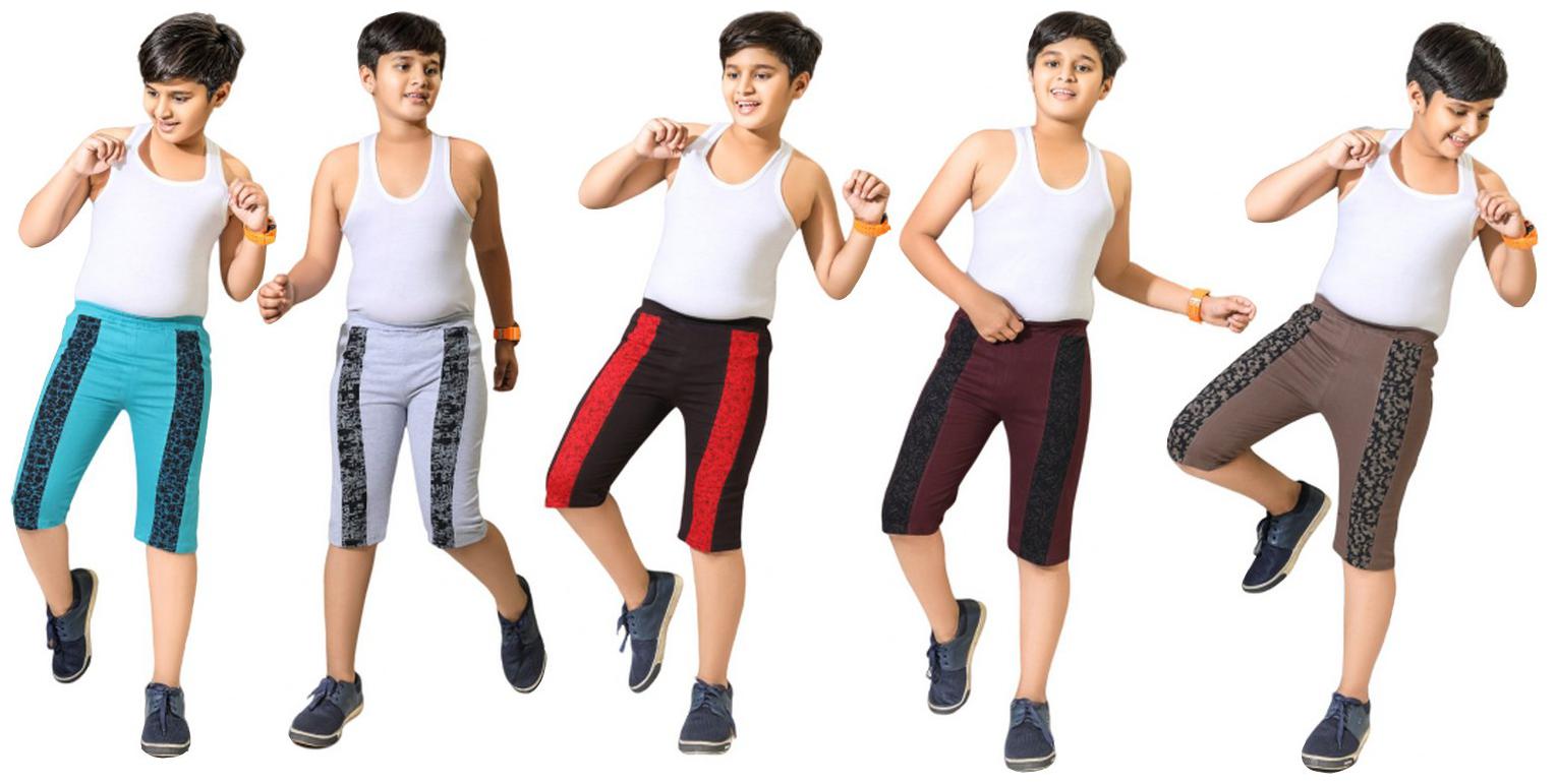 

Kavin s Boys Cotton Shorts Pack of 5 Multicolored
