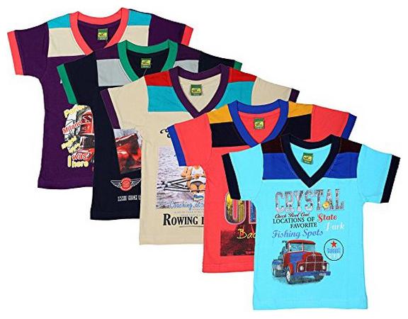 

Kavin Boy Cotton Printed T-shirt - Multi