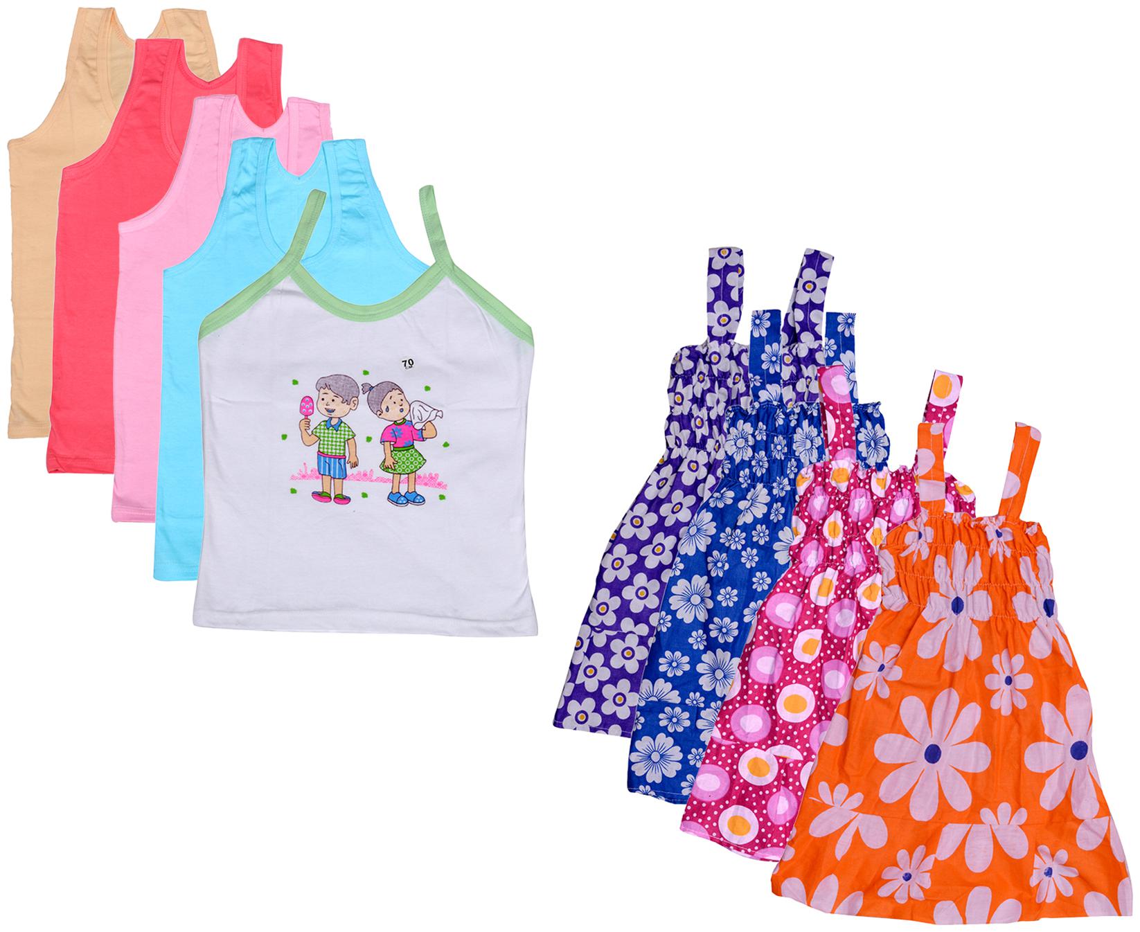 

Kavya Girl Cotton Printed Top - Multi