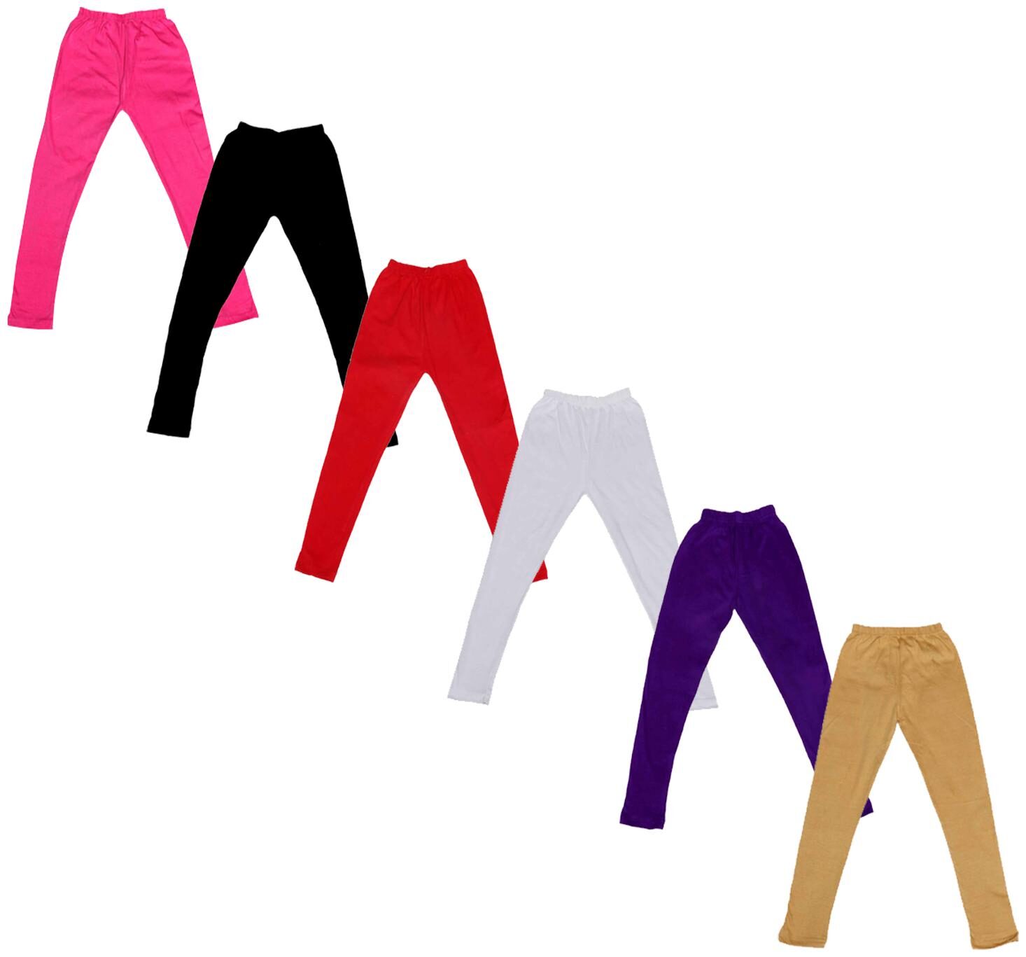 

Kavya Baby girl Cotton Solid Leggings - Multi