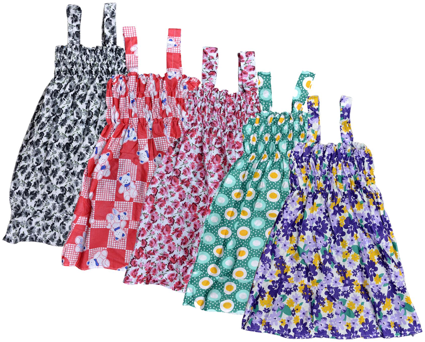 

KAVYA Baby Girls Cotton Printed Frock (Multi)