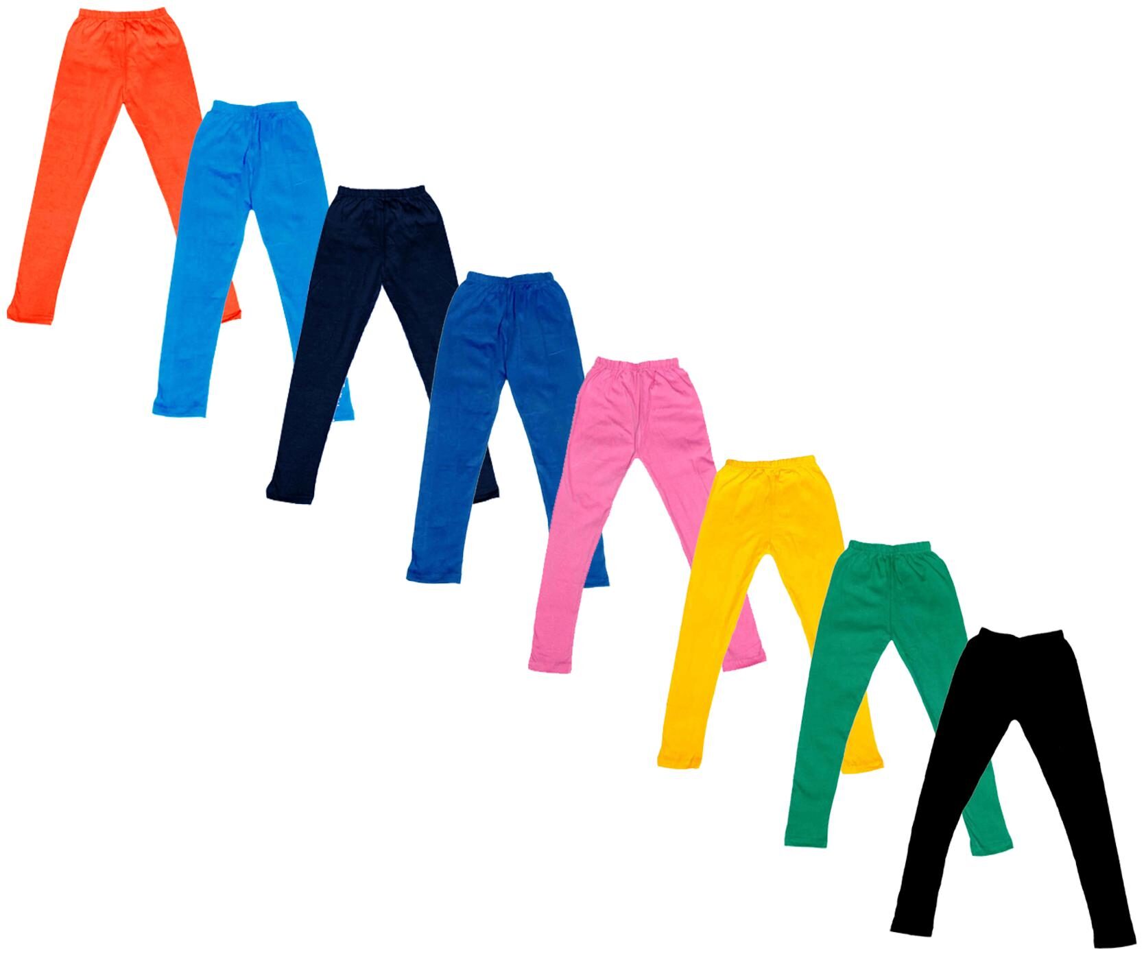 

Kavya Baby girl Cotton Solid Leggings - Multi