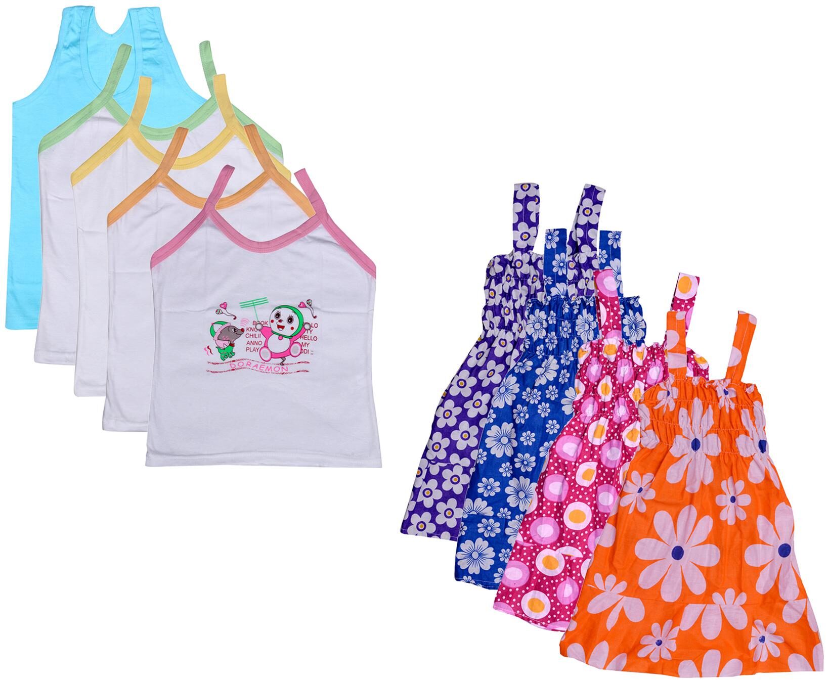

Kavya Girl Cotton Printed Top - Multi