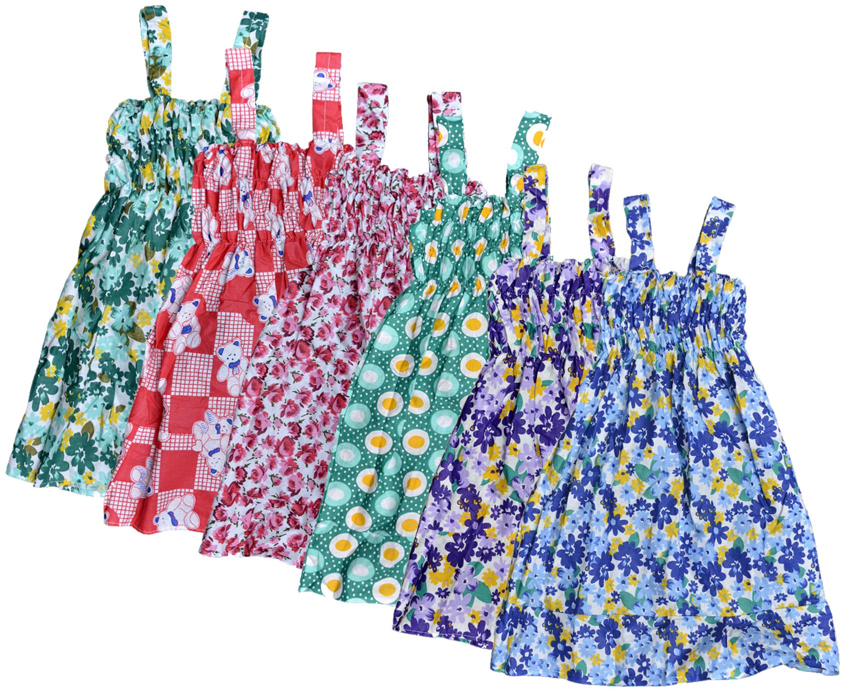 

KAVYA Baby Girls Cotton Printed Frock (Multi)