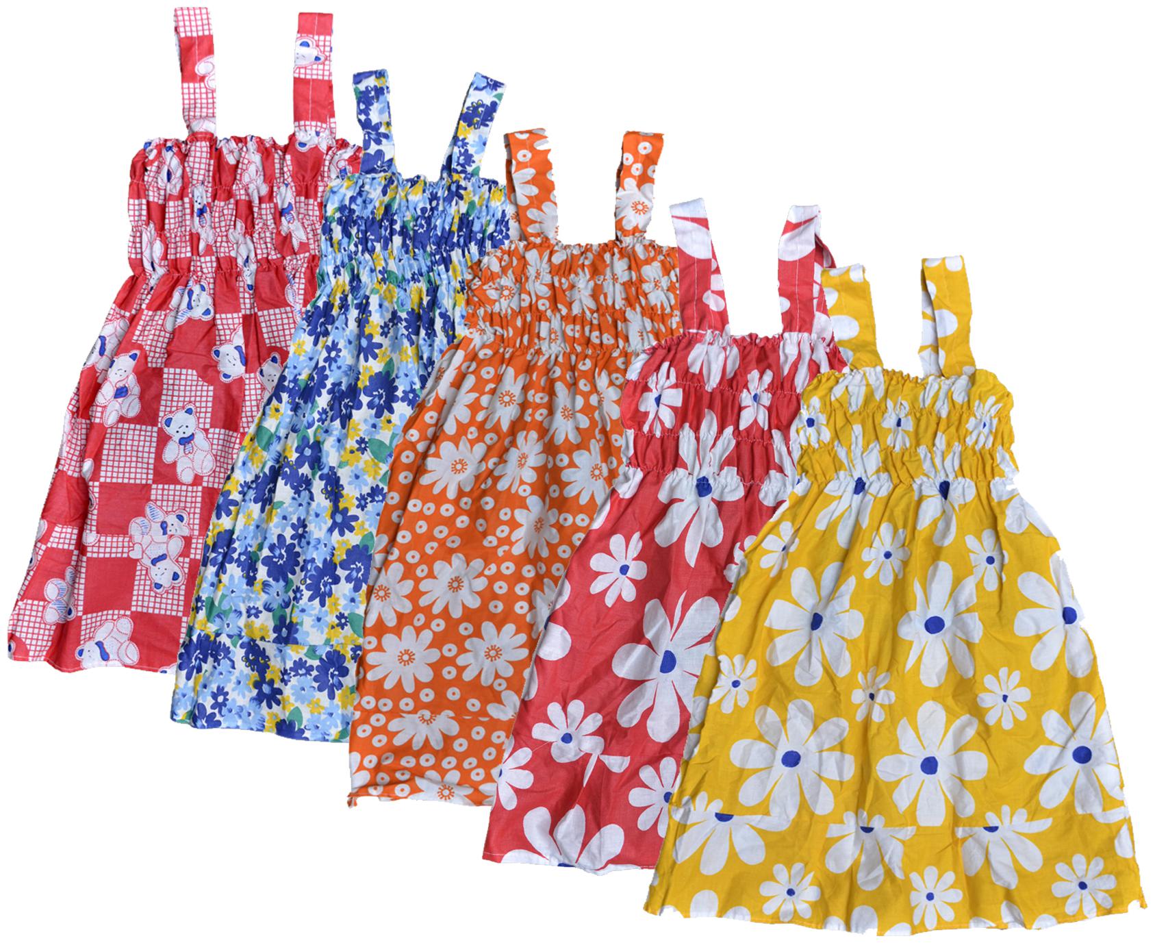 

KAVYA Baby Girls Cotton Printed Frock (Multi)