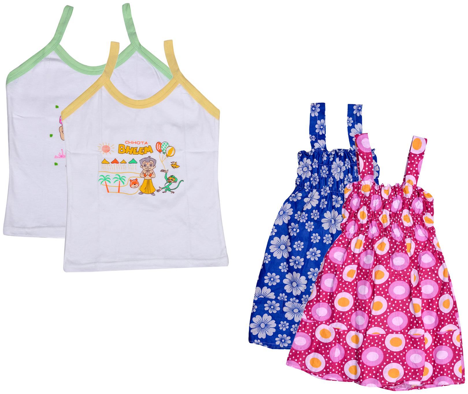 

Kavya Girl Cotton Printed Top - Multi