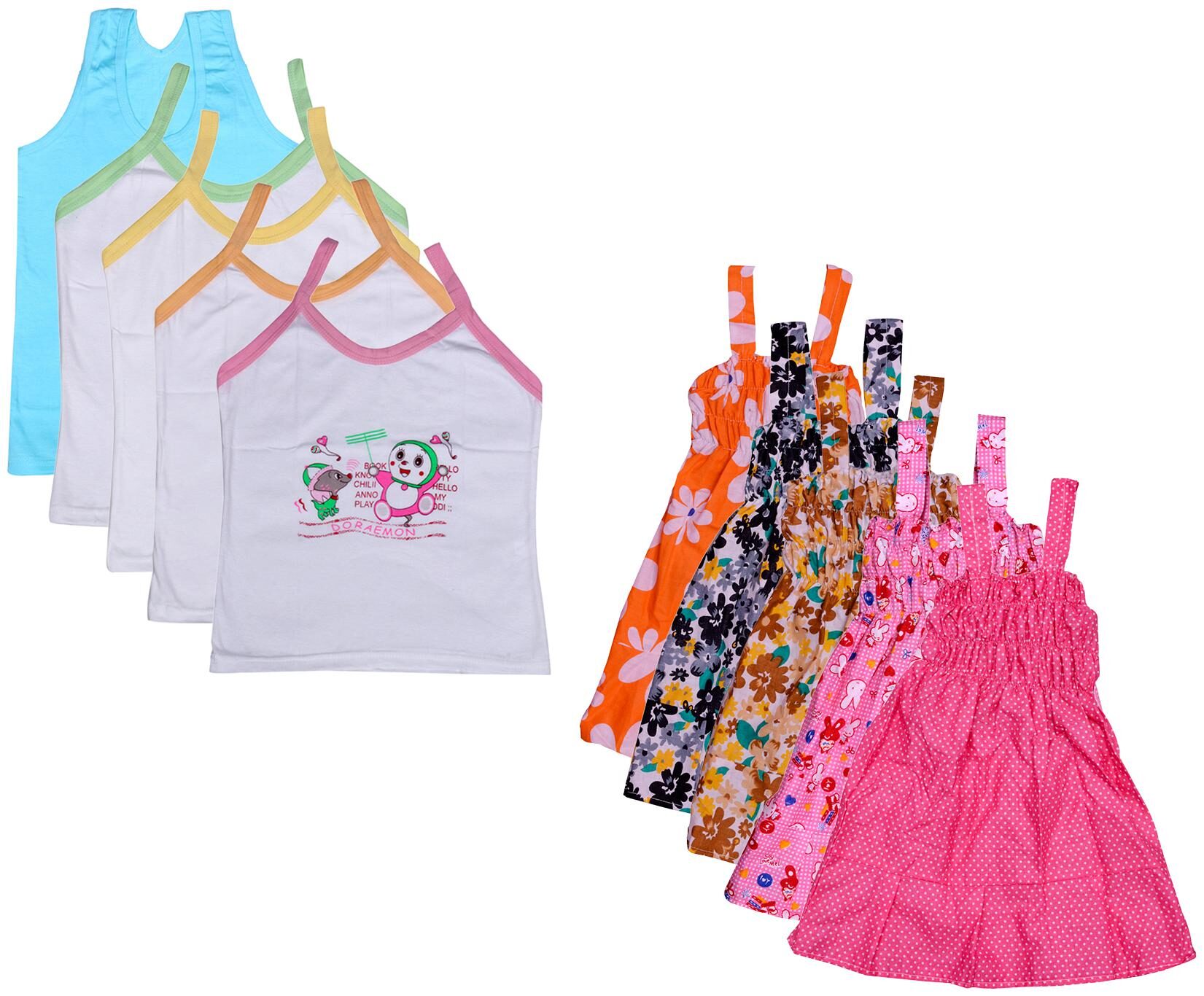 

Kavya Girl Cotton Printed Top - Multi