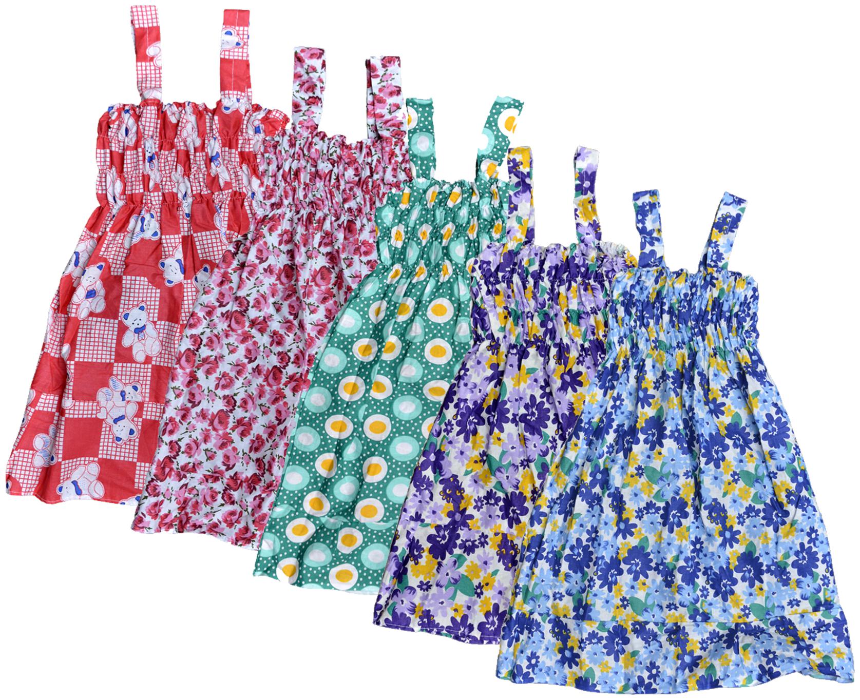 

KAVYA Baby Girls Cotton Printed Frock (Multi)