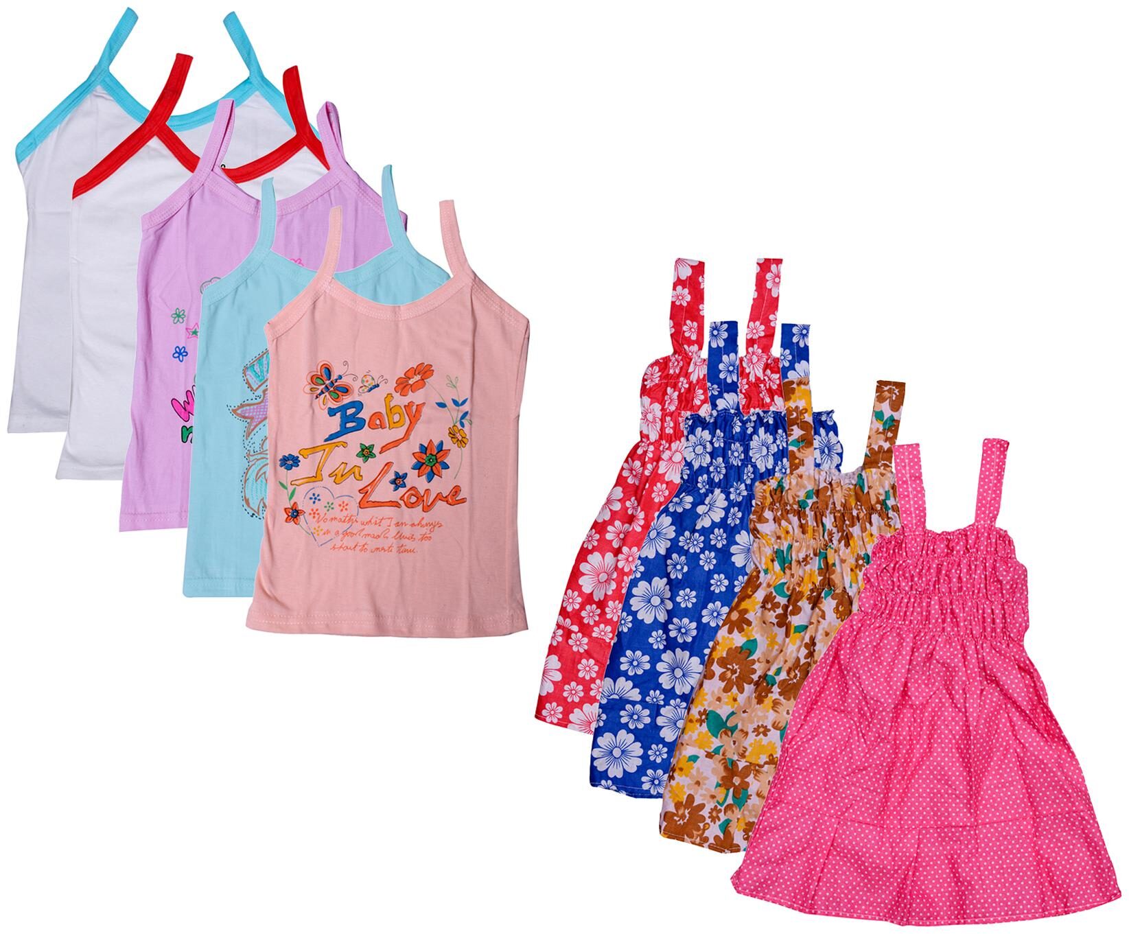 

Kavya Girl Cotton Printed Top - Multi