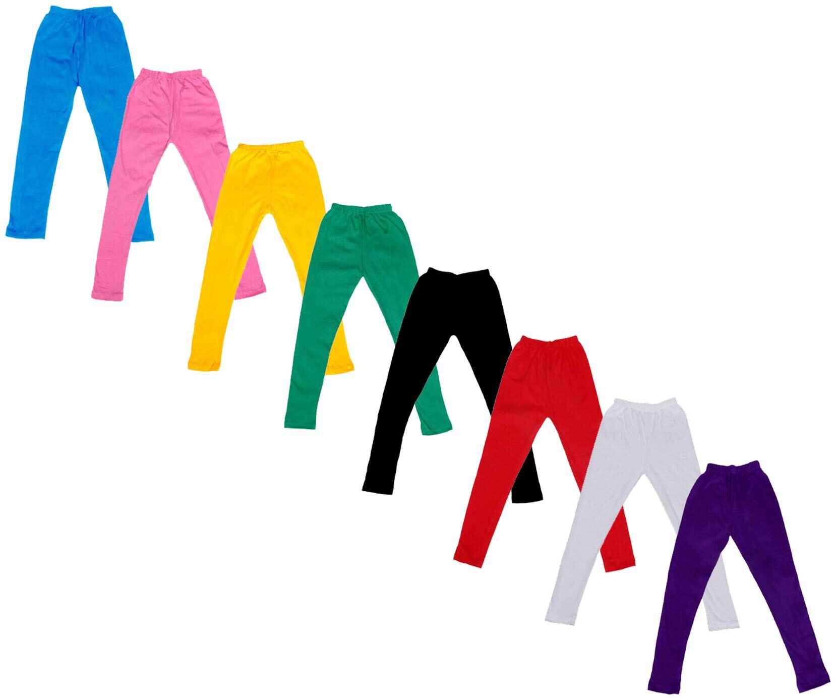 

Kavya Baby girl Cotton Solid Leggings - Multi